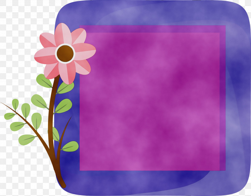 Picture Frame, PNG, 3000x2353px, Flower Photo Frame, Blue, Cobalt Blue, Film Frame, Flower Download Free