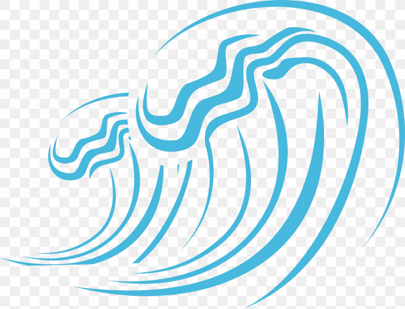 Aqua Turquoise Line Water Wave, PNG, 3000x2292px, Water Wave, Aqua, Circle, Line, Logo Download Free