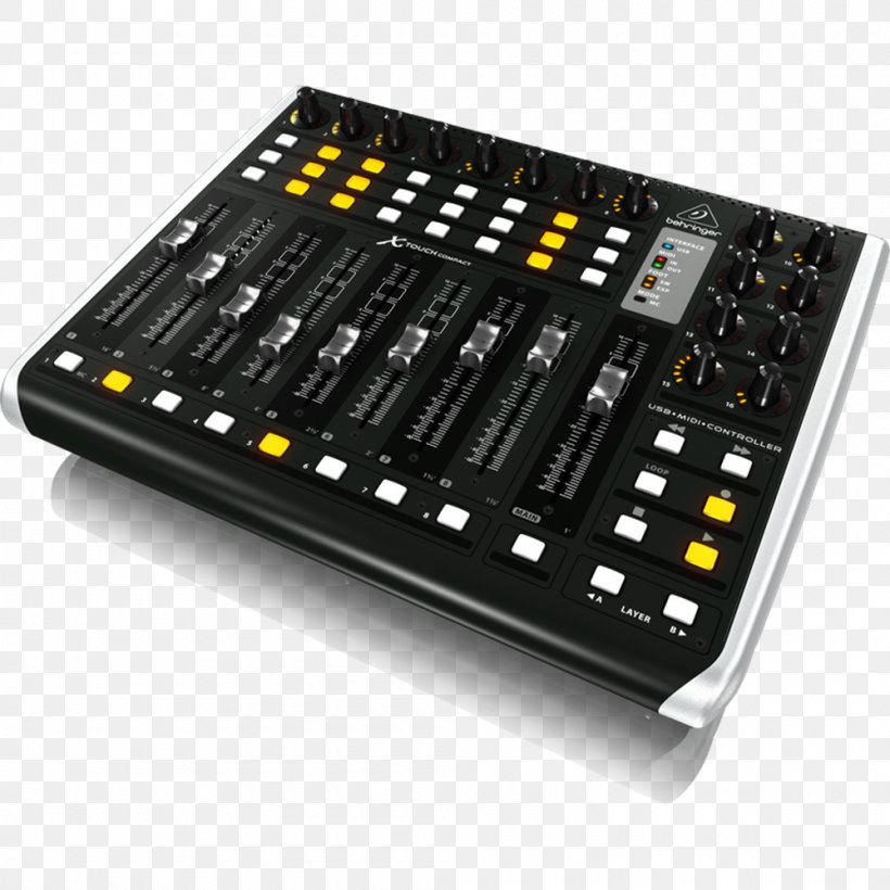 Behringer X-Touch Compact MIDI Controllers, PNG, 1000x1000px, Watercolor, Cartoon, Flower, Frame, Heart Download Free