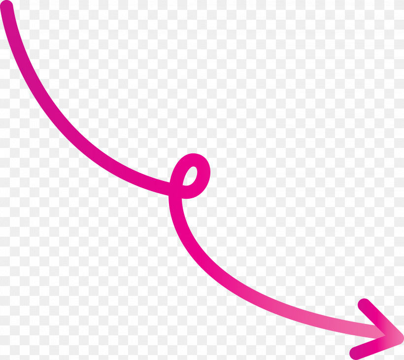 Curved Arrow, PNG, 2999x2672px, Curved Arrow, Line, Magenta, Pink, Violet Download Free