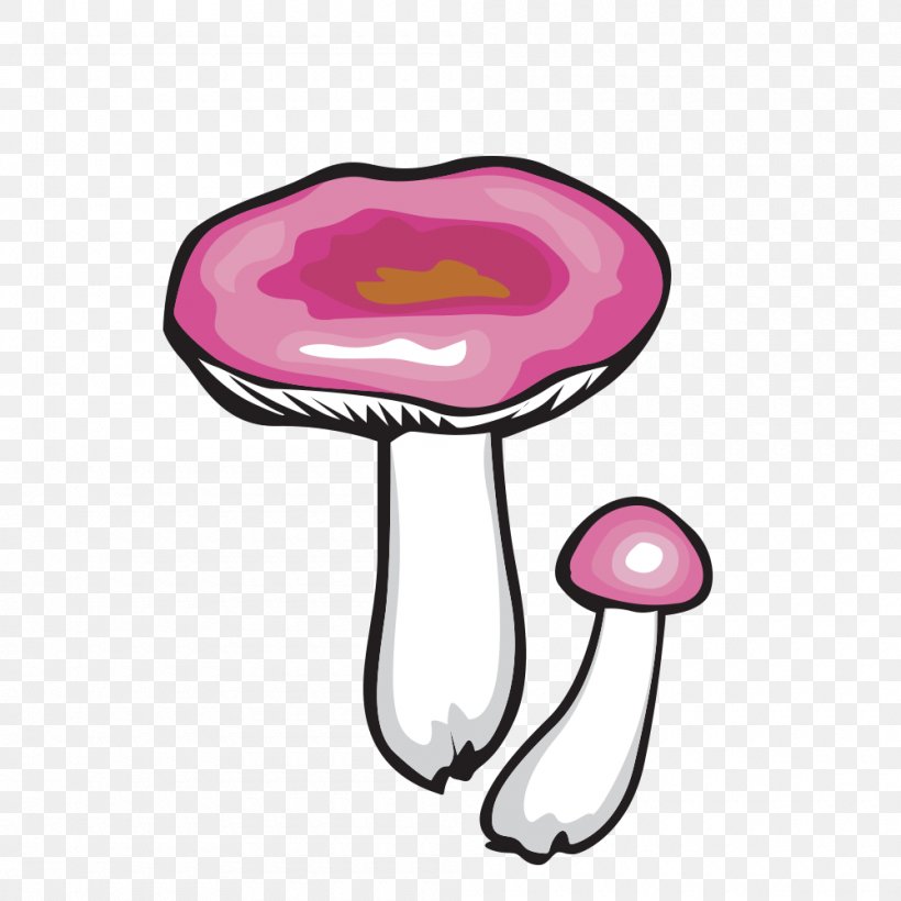 Mushroom Clip Art, PNG, 1000x1000px, Mushroom, Artwork, Cartoon, Drawing, Flower Download Free