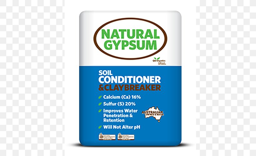 Organic Food Gypsum Queensland Organics Fertilisers Soil Conditioner, PNG, 500x500px, Organic Food, Brand, Compost, Fertilisers, Fish Meal Download Free