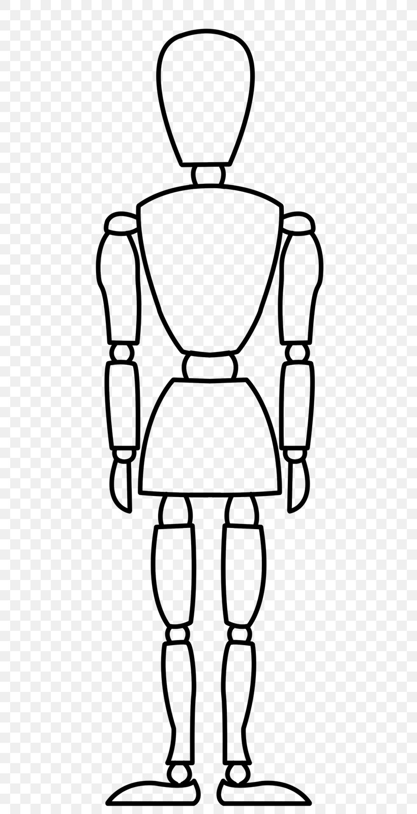 Mannequin Art Drawing Clip Art, PNG, 579x1600px, Mannequin, Area, Art, Black, Black And White Download Free