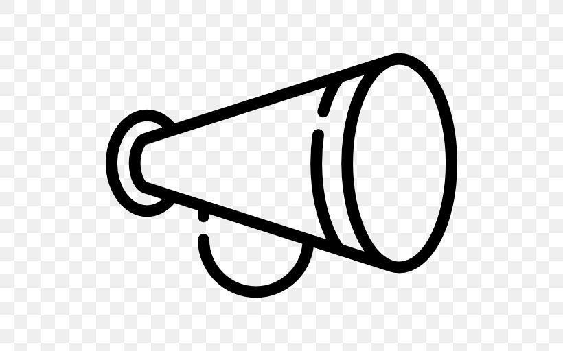 Megaphone Download, PNG, 512x512px, Megaphone, Android, Area, Black And White, Logo Download Free