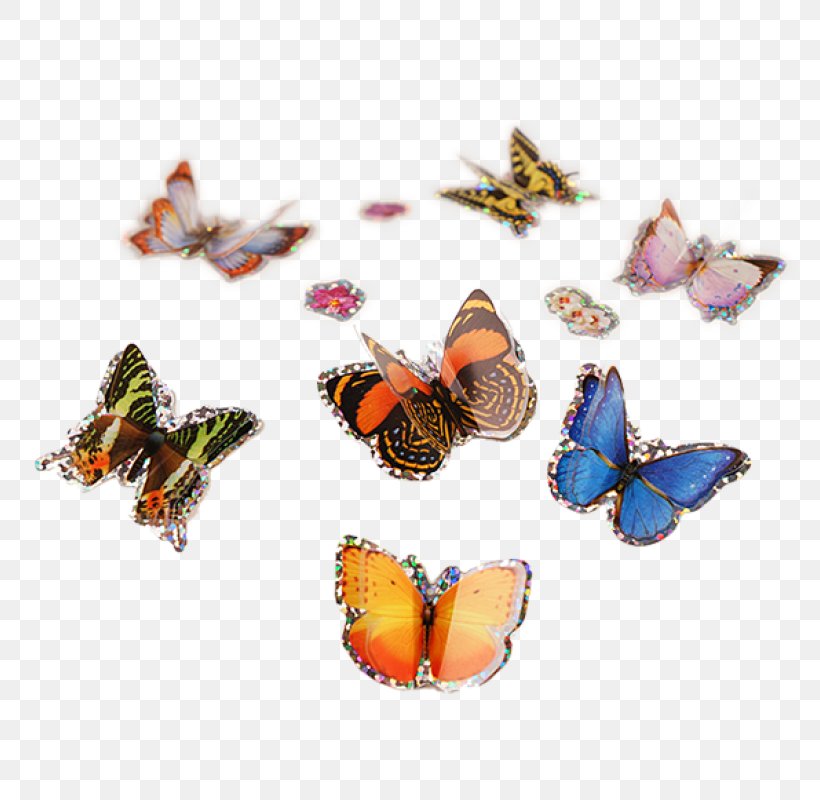 Butterfly Gardening Insect Sticker Monarch Butterfly, PNG, 800x800px, Butterfly, Arthropod, Body Jewelry, Box, Butterfly Gardening Download Free