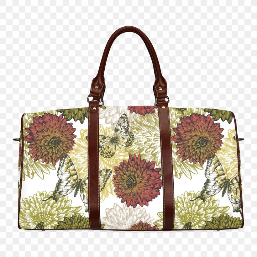 Tote Bag Duffel Bags Baggage Travel, PNG, 1000x1000px, Watercolor, Cartoon, Flower, Frame, Heart Download Free