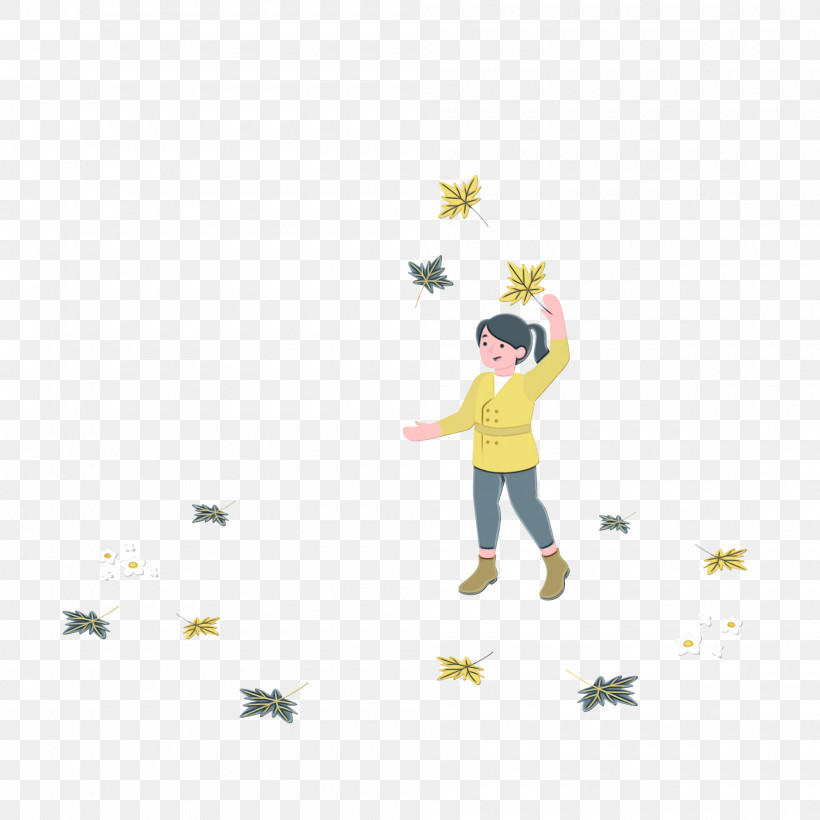 Character Yellow Cartoon Meter Sticker, PNG, 2000x2000px, Autumn, Biology, Cartoon, Character, Character Created By Download Free