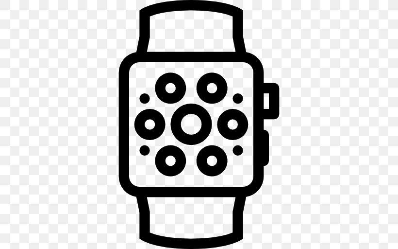 Smartwatch, PNG, 512x512px, Smartwatch, Black, Black And White, Clock, Handheld Devices Download Free