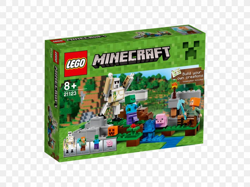 Lego Minecraft LEGO 21123 Minecraft The Iron Golem Toy, PNG, 2400x1800px, Minecraft, Lego, Lego 21116 Minecraft Crafting Box, Lego Games, Lego Minecraft Download Free