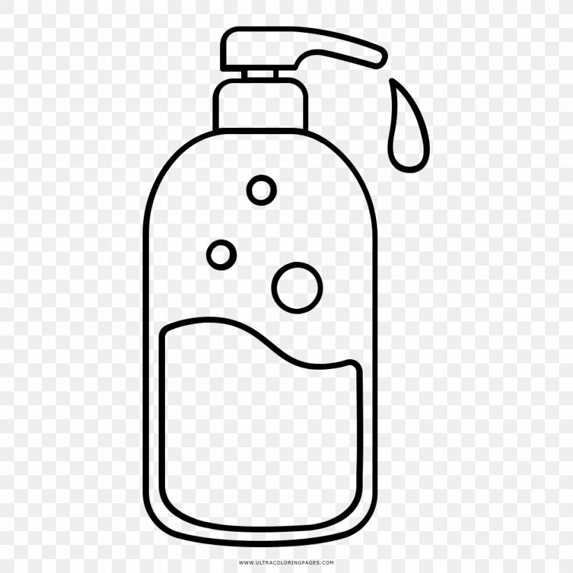 Shampoo Drawing Matizador Coloring Book Hygiene, PNG, 1000x1000px, Shampoo, Area, Black And White, Bottle, Brush Download Free