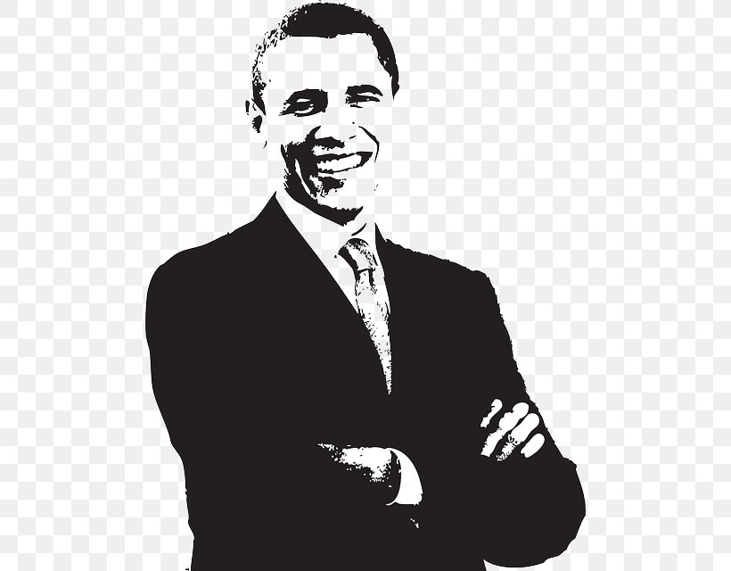 Barack Obama United States US Presidential Election 2016 Clip Art, PNG, 494x640px, Barack Obama, Art, Black And White, Facial Hair, Fictional Character Download Free