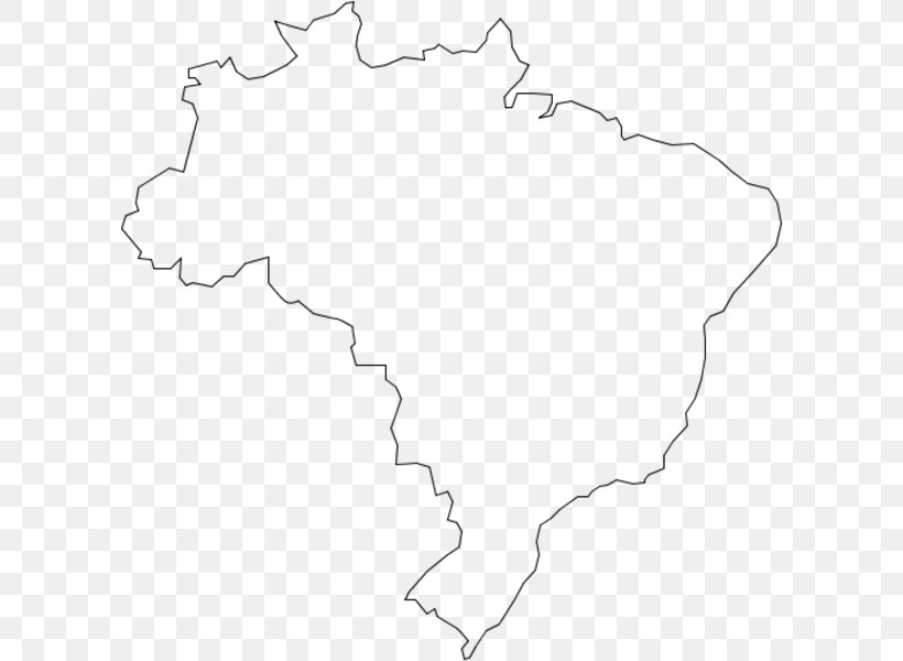 Brazil Clip Art, PNG, 600x600px, Brazil, Area, Black And White, Blank Map, Flag Of Brazil Download Free