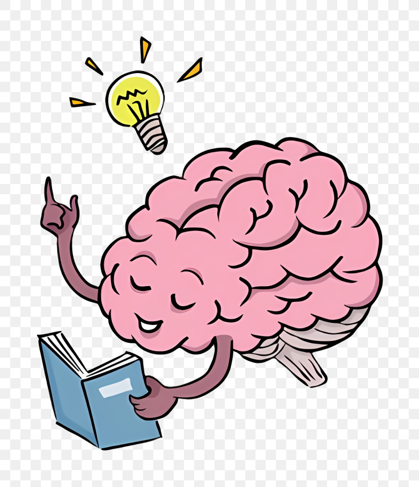 Cartoon Brain - Brain Cartoon Illustration For Education Concept PNG