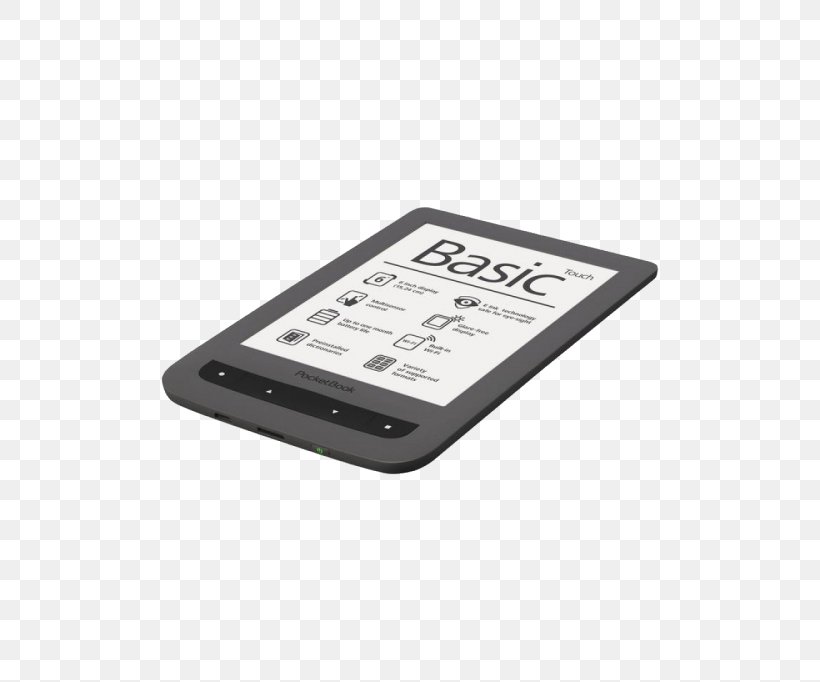 E-Readers PocketBook International PocketBook 624 Basic Touch White E-book Reader E Ink EBook Reader 15.2 Cm PocketBookTouch Lux, PNG, 500x682px, Ereaders, Book, Computer Accessory, Display Device, E Ink Download Free