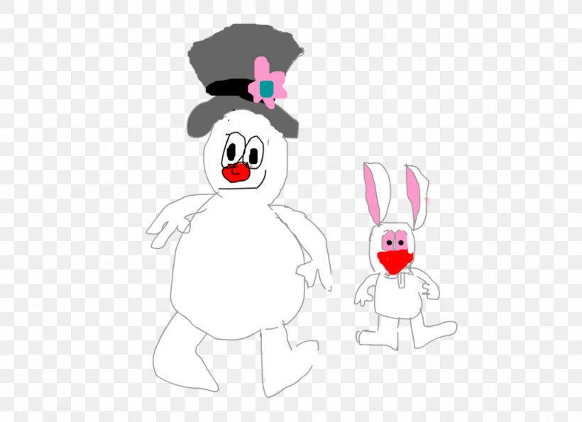 Easter Bunny Snowman Nose Clip Art, PNG, 1024x744px, Watercolor, Cartoon, Flower, Frame, Heart Download Free
