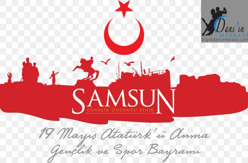 Mustafa Kemal'in Samsun'a çıkışı Commemoration Of Atatürk, Youth And Sports Day Bayram May, PNG, 1008x663px, Samsun, Bayram, Brand, Flag Of Turkey, Logo Download Free