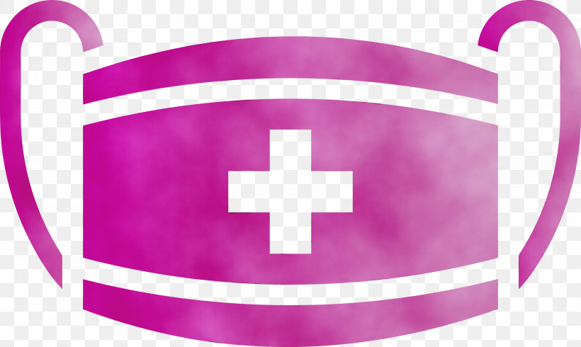 Pink Purple Cross Violet Symbol, PNG, 3000x1795px, Medical Mask, Cross, Magenta, Paint, Pink Download Free