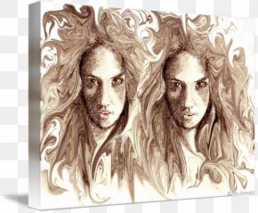 Identical Twins - Portrait Picture Frames Sketch PNG