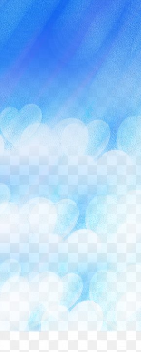 Blue Fantasy Background - Sky Blue Daytime Wallpaper PNG