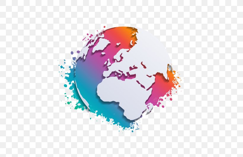 Globe World Map Clip Art, PNG, 750x530px, Globe, Brand, Diagram, Logo, Magenta Download Free