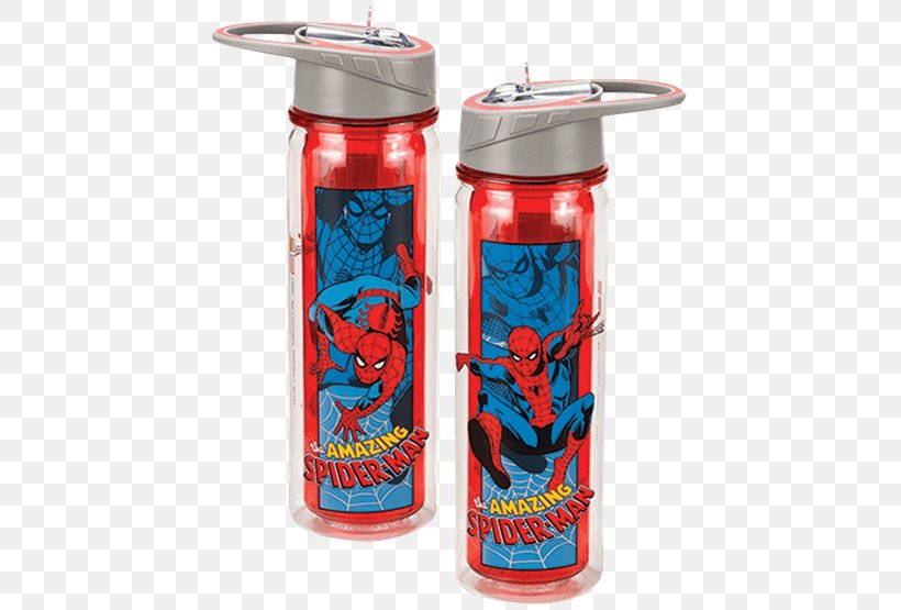 Water Bottles The Amazing Spider-Man Captain America Marvel Comics, PNG, 555x555px, Water Bottles, Amazing Spiderman, Amazing Spiderman 2, Bottle, Captain America Download Free