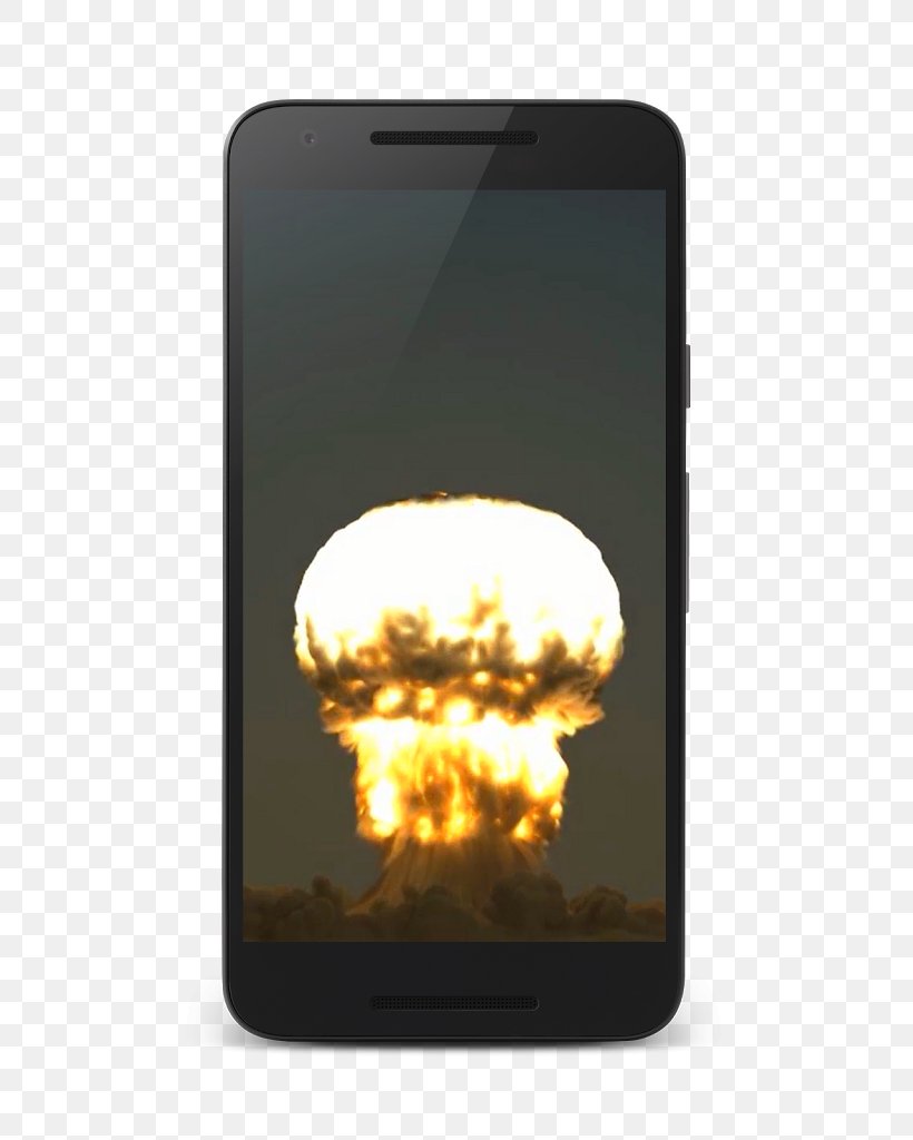 Smartphone Nuclear Weapon Bomb Nuclear Power Explosion, PNG, 597x1024px, 3d Computer Graphics, Smartphone, Android, Bomb, Communication Device Download Free
