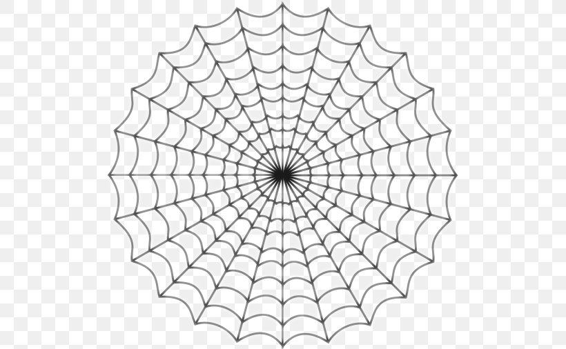 Spider Web Spider-Man Clip Art, PNG, 507x506px, Spider, Area, Black And White, Coloring Book, Drawing Download Free