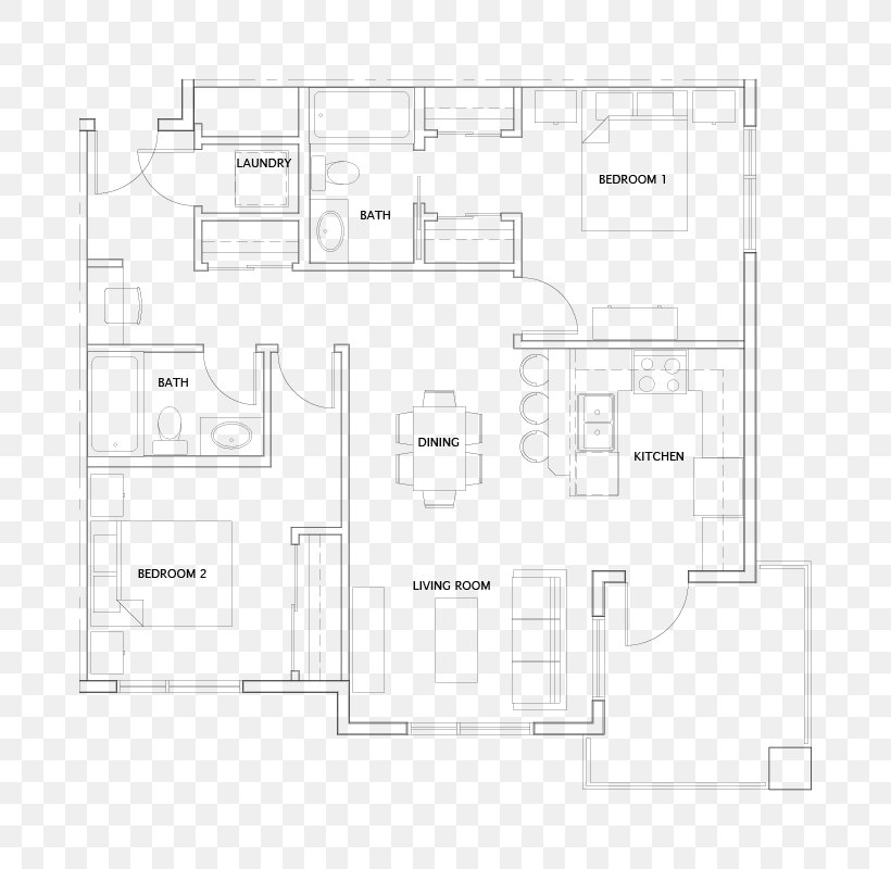 Floor Plan Architecture House, PNG, 800x800px, Floor Plan, Architecture, Area, Black And White, Diagram Download Free