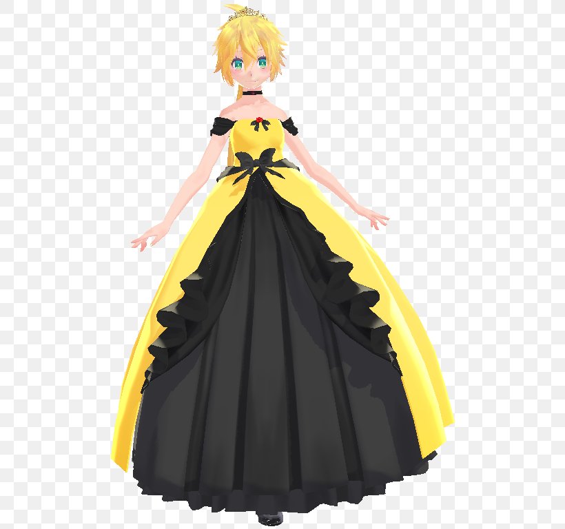 Kagamine Rin/Len Vocaloid Hatsune Miku Story Of Evil MikuMikuDance, PNG, 520x768px, Kagamine Rinlen, Costume, Costume Design, Dress, Figurine Download Free