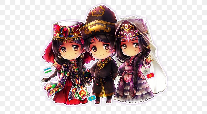 Kyrgyzstan Kazakhstan Hetalia: Axis Powers DeviantArt Uzbekistan, PNG, 600x451px, Watercolor, Cartoon, Flower, Frame, Heart Download Free