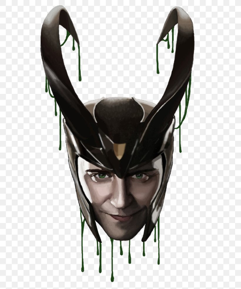 Loki Helmet Drawing