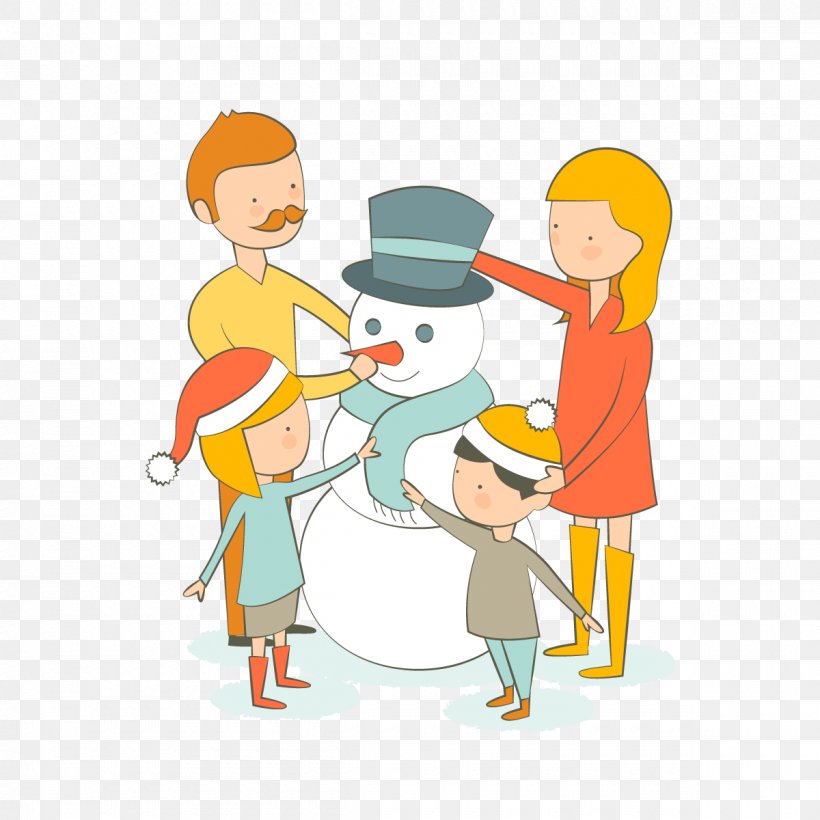 Snowman Euclidean Vector Clip Art, PNG, 1200x1200px, Snowman, Area, Art, Artwork, Boy Download Free