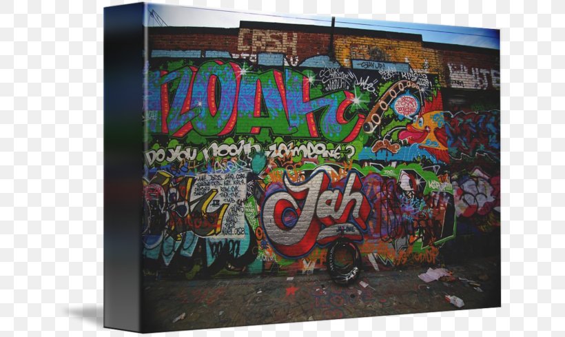 Graffiti Mural Gallery Wrap Street Art Poster, PNG, 650x489px, Graffiti, Art, Canvas, Gallery Wrap, Mural Download Free