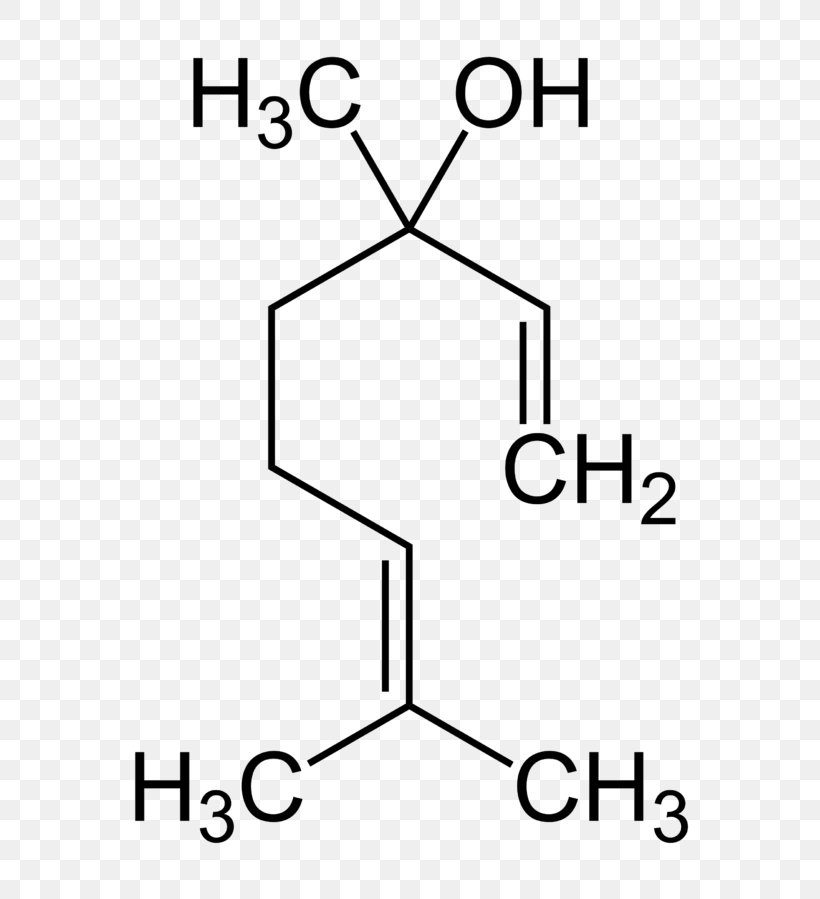Linalool Molecule Terpene Geraniol Odor, PNG, 677x899px, Linalool, Area, Black And White, Boldo, Chemical Substance Download Free