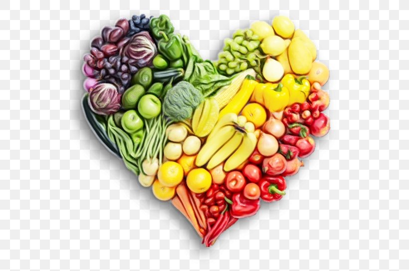Natural Foods Superfood Heart Vegetable Food Group, PNG, 542x543px, Watercolor, Food, Food Group, Heart, Local Food Download Free