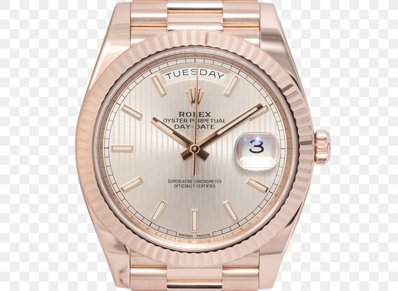 Rolex Day-Date Gold Watch Strap, PNG, 600x600px, Rolex Daydate, Audemars Piguet, Beige, Brand, Chronograph Download Free