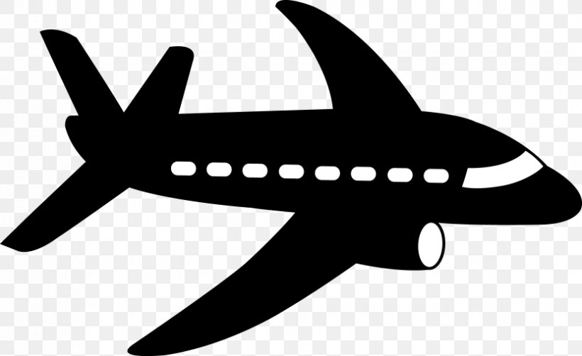 Airplane Clip Art: Transportation Clip Art, PNG, 830x509px, Airplane, Aircraft, Artwork, Black And White, Clip Art Transportation Download Free