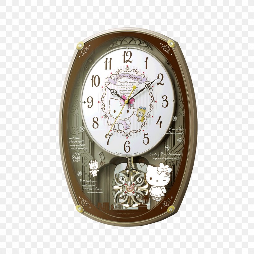 Hello Kitty 掛時計 Quartz Clock Rhythm Watch, PNG, 1000x1000px, Hello Kitty, Alarm Clocks, Automaton Clock, Character, Clock Download Free