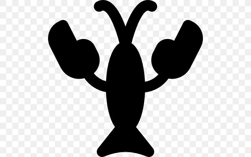 Lobster Fish Clip Art, PNG, 512x512px, Lobster, Artwork, Black And White, Finger, Fish Download Free
