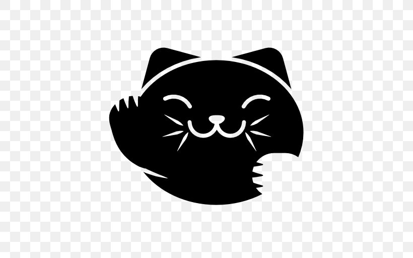 Cat Maneki-neko Luck, PNG, 512x512px, Cat, Black, Black And White, Carnivoran, Cat Like Mammal Download Free