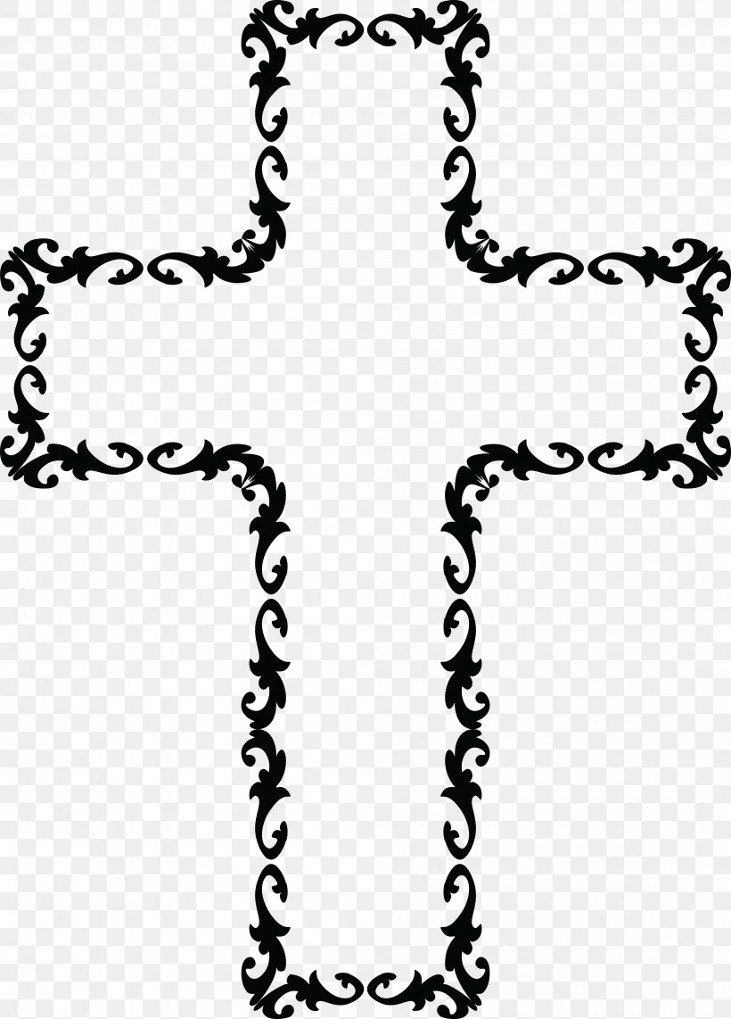 Cross Crucifix Clip Art, PNG, 4000x5572px, Cross, Area, Black, Black And White, Body Jewelry Download Free