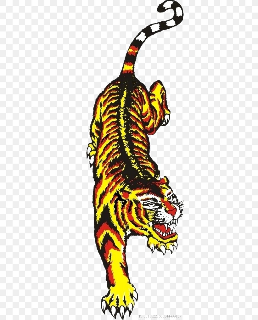 Golden Tiger Euclidean Vector, PNG, 350x1017px, Tiger, Animal, Art, Big Cats, Carnivoran Download Free