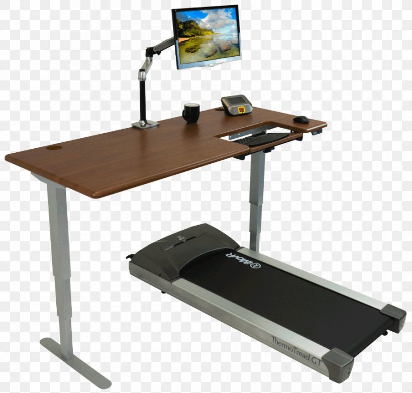 Treadmill Desk Standing Desk Png 900x859px Desk Computer