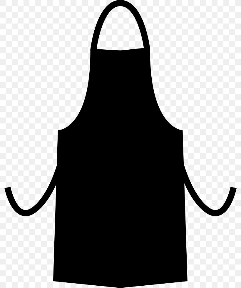 Apron Clip Art, PNG, 790x980px, Apron, Black, Clothing, Kitchen, Silhouette Download Free