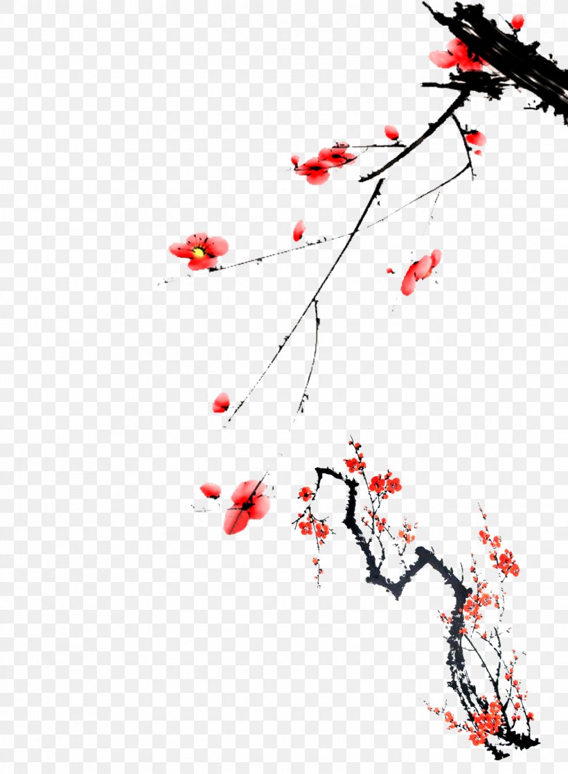Plum Blossom, PNG, 1319x1798px, 3d Computer Graphics, Plum, Art, Black And White, Branch Download Free