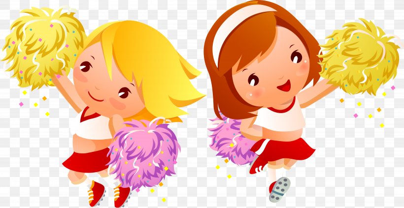 Pom-pom Cheerleading Clip Art, PNG, 4999x2583px, Watercolor, Cartoon, Flower, Frame, Heart Download Free