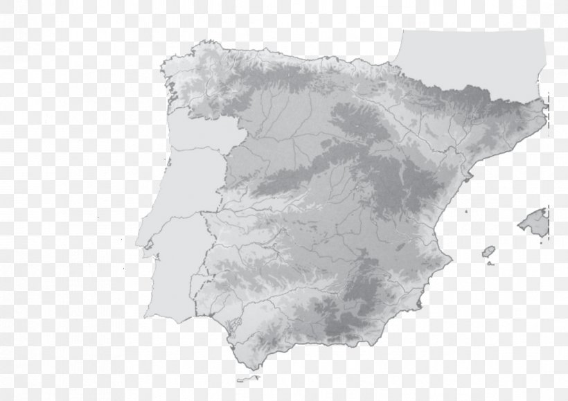 Spain Terrain Topographic Map Relieve De España, PNG, 1169x826px, Spain, Actividad, Black And White, Diagram, Electrical Network Download Free