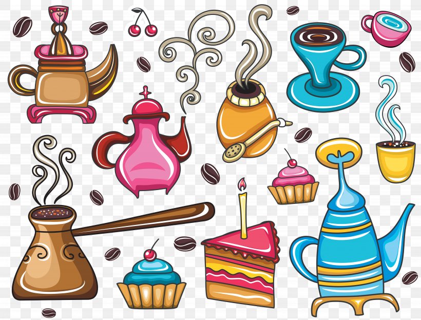 Tea Mate Coffee Latte Cafe, PNG, 7135x5427px, Tea, Arabic Coffee, Arabic Tea, Artwork, Cafe Download Free