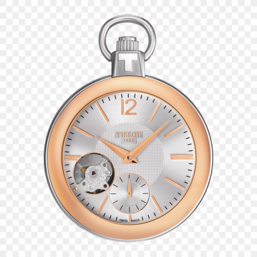 Tissot Pocket Watch Skeleton Watch Mechanical Watch, PNG, 1200x1200px, Tissot, Clock, Ecodrive, Jewellery, Mechanical Watch Download Free