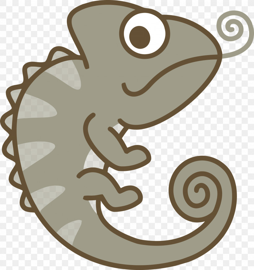 Cartoon Lizard Chameleon Gecko Symbol, PNG, 2818x3000px, Chameleon, Cartoon, Cartoon Chameleon, Cute Chameleon, Gecko Download Free